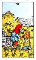 Tarot Minor Arcana card: Six of Cups