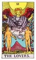 Tarot Major Arcana card: The Lovers