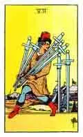 Tarot Minor Arcana card: Seven of Swords